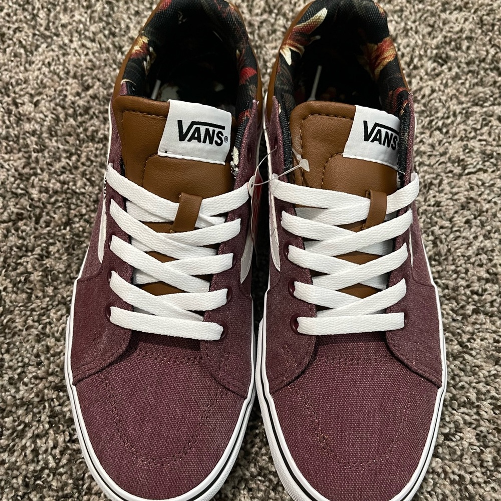 Vans - Men's Filmore C&L Port/white Skate Shoes  Size 7.5